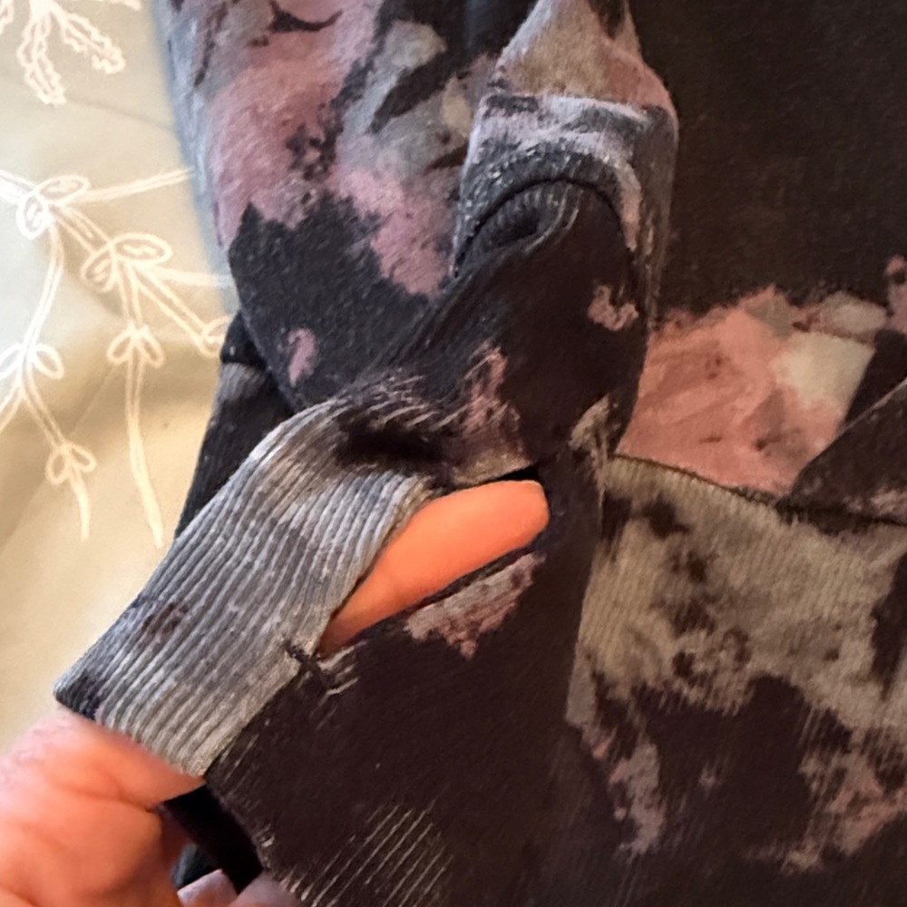 Athleta Abstract Patterned Hooded Jacket purple, … - image 5